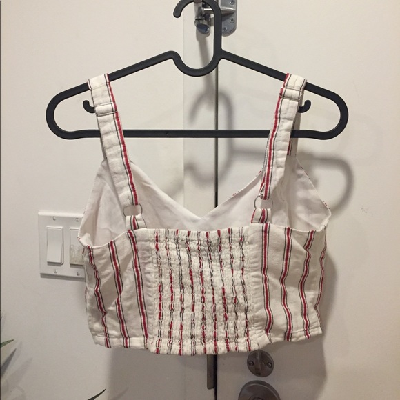 f21 striped crop top size medium - Picture 2 of 4